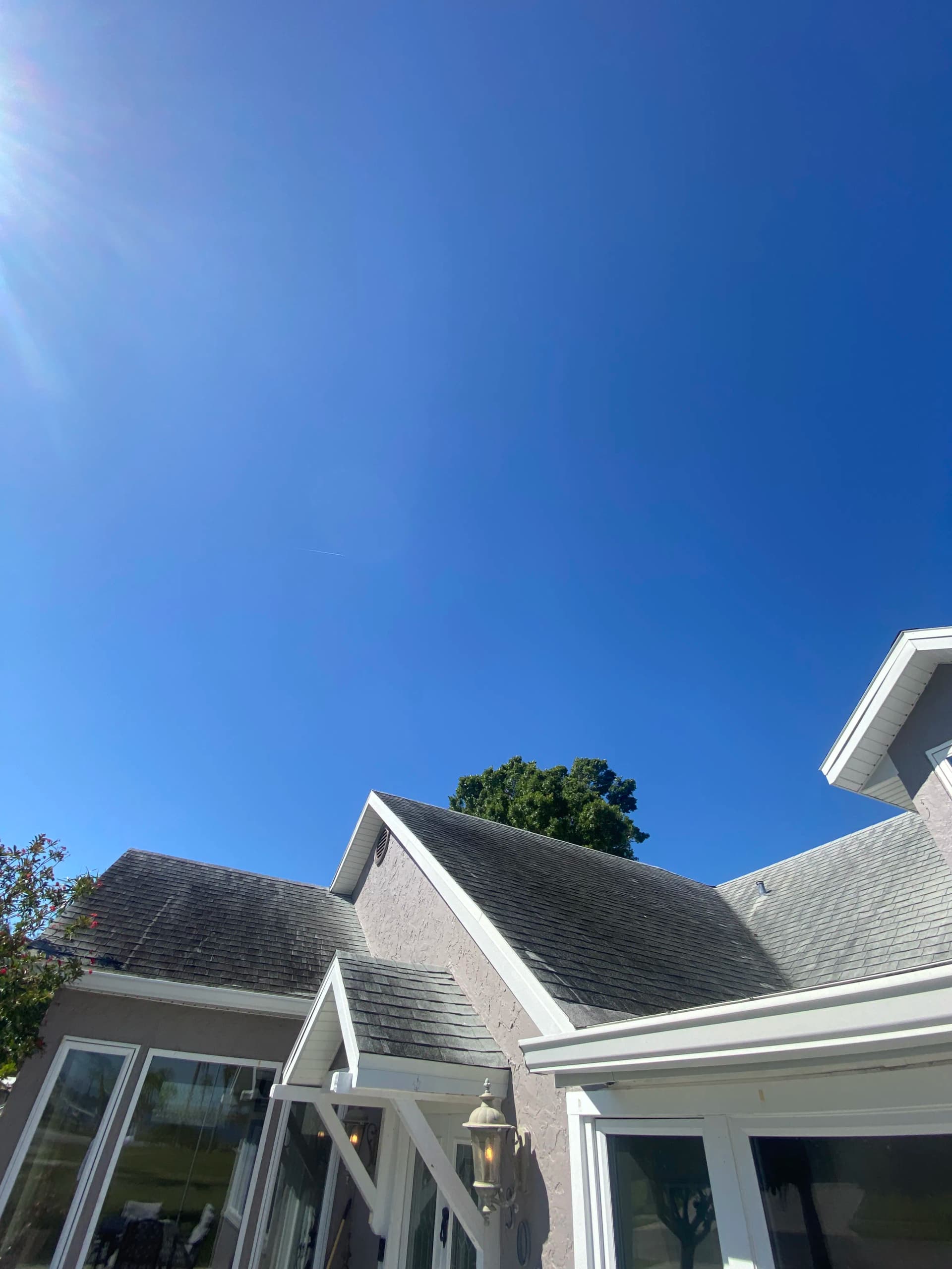 Gallery photos for Asphalt Shingle Roof Soft Wash Before and After: Image #1