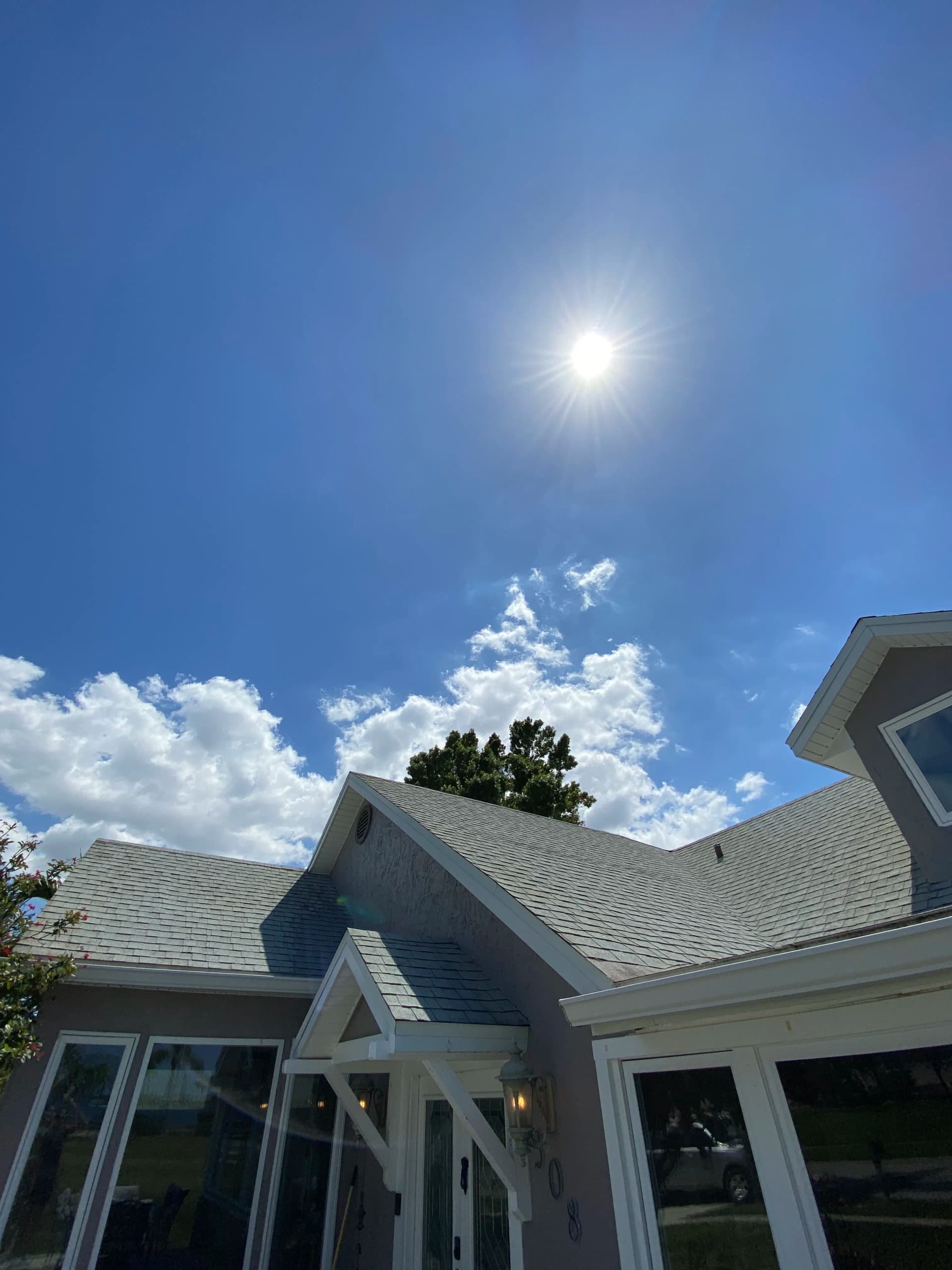 Asphalt Shingle Roof Soft Wash Before and After