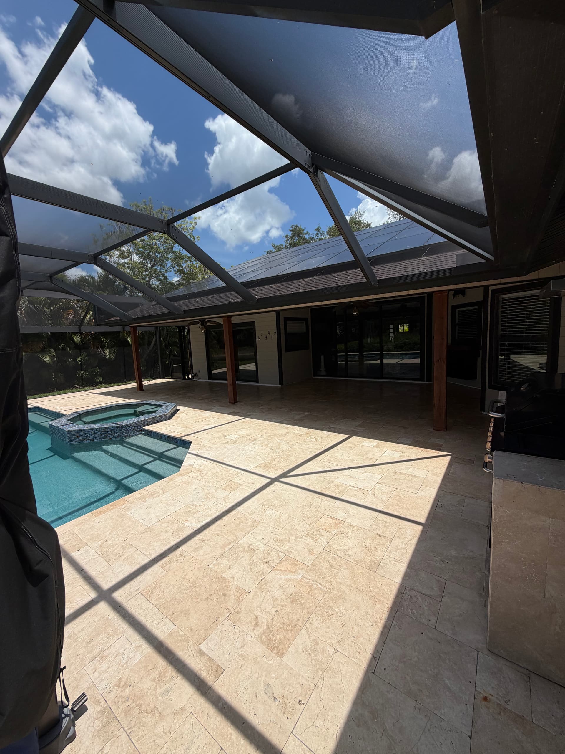Gallery photos for Travertine Pool Deck Sealing Done Right in Florida: Image #3