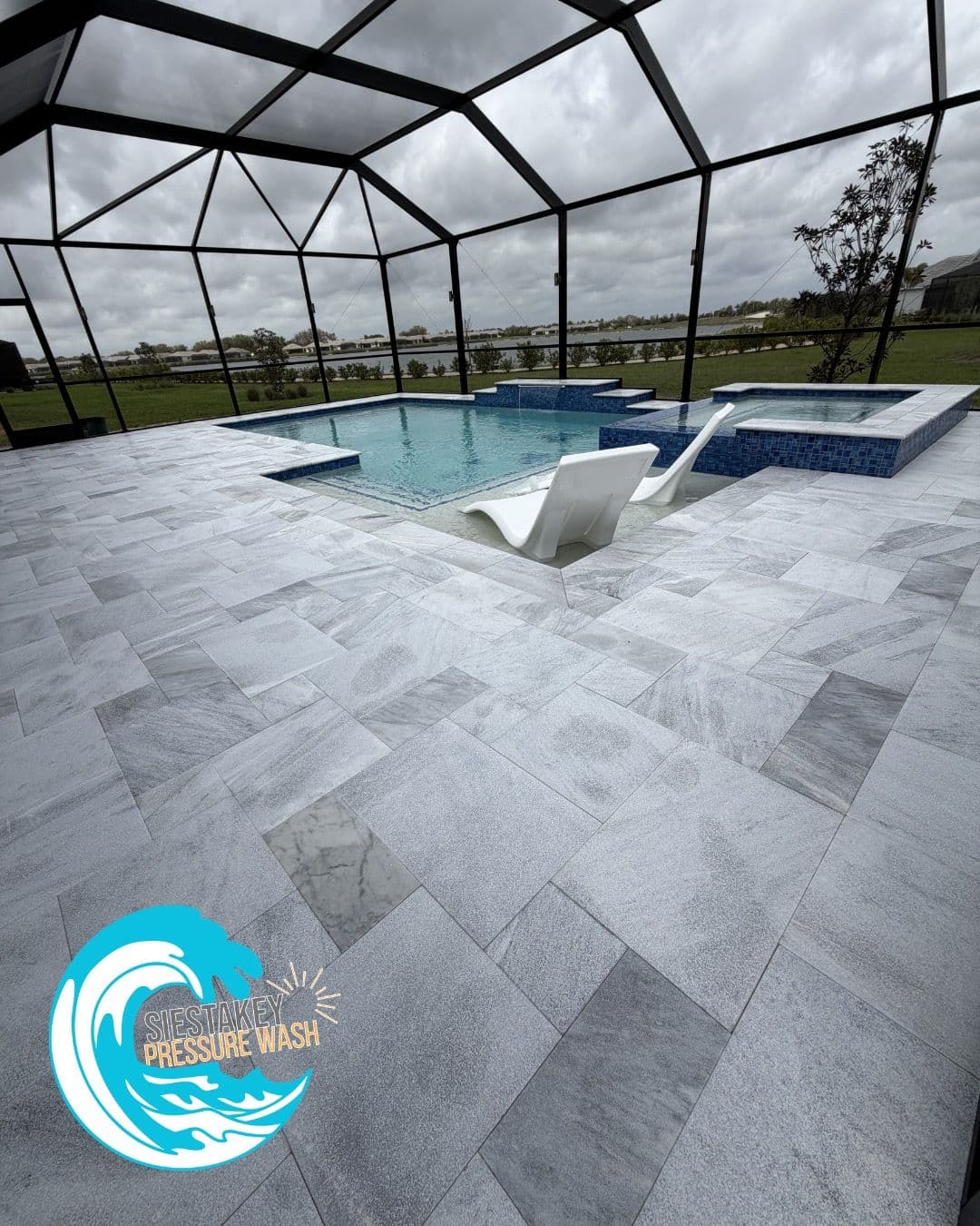 Sparkling Poolside Refresh with Expert Pressure Washing image