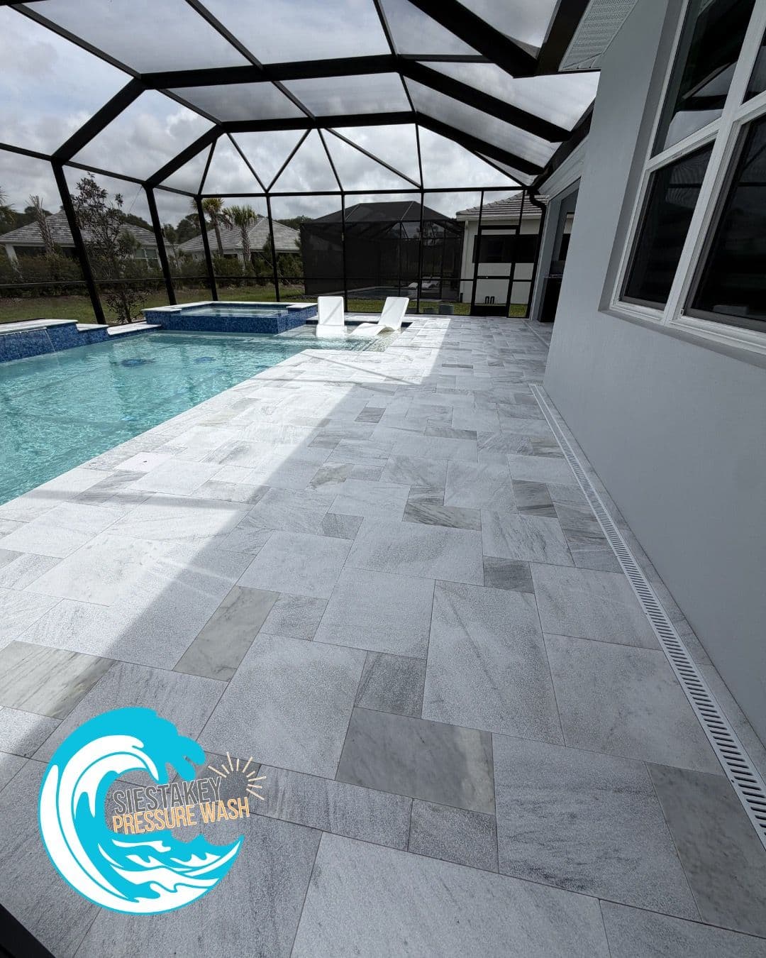 Gallery photos for Sparkling Poolside Refresh with Expert Pressure Washing: Image #1